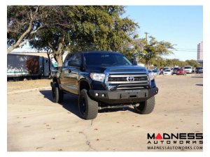 Toyota Tundra Stealth Front Winch Bumper Pre-Runner Guard - Smittybilt XRC - Raw Steel WARN M12000